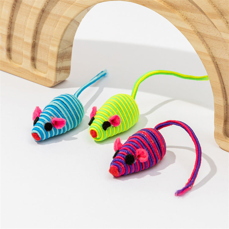 Pet Cat Toy Color Winding Little Mouse