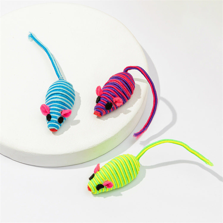 Pet Cat Toy Color Winding Little Mouse