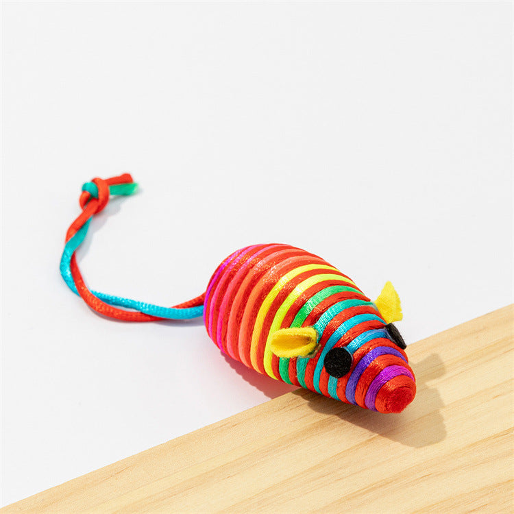 Pet Cat Toy Color Winding Little Mouse