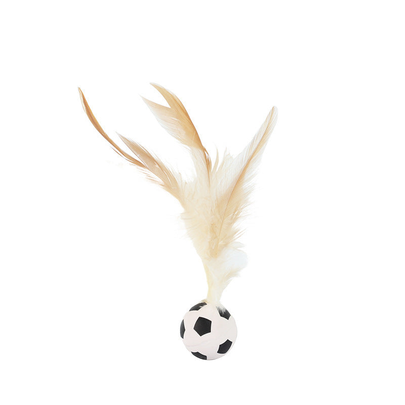 Elastic Chicken Fur Ball Cat Self-Hi Toy